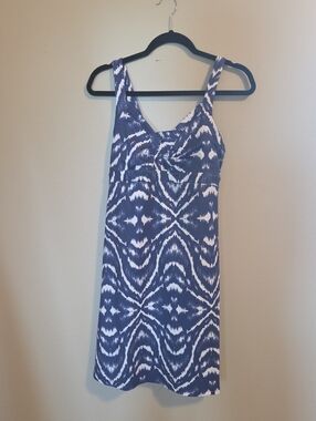 Balance Collection Navy and White Printed Mini Dress